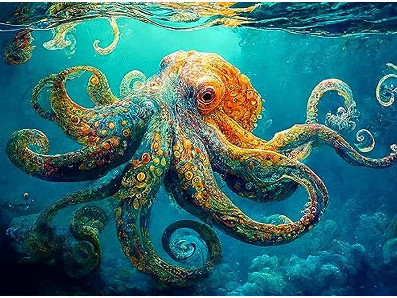 1000 Piece Jigsaw Puzzle for Adults New Marine Artwork Puzzle 