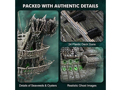 3D Puzzles for Adults Green LED Flying Dutchman