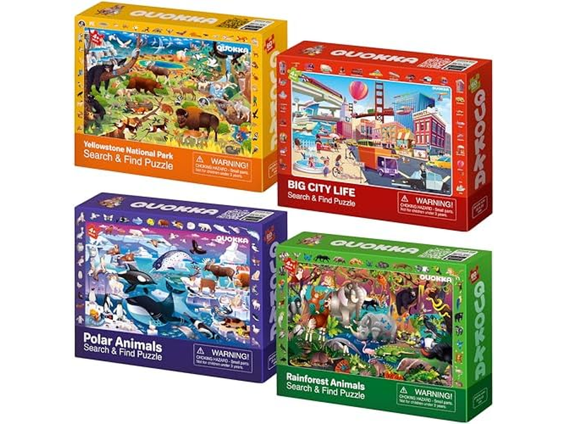 Toy for 8-10 yo for Learning Forest Polar USA National Park Animals City Life