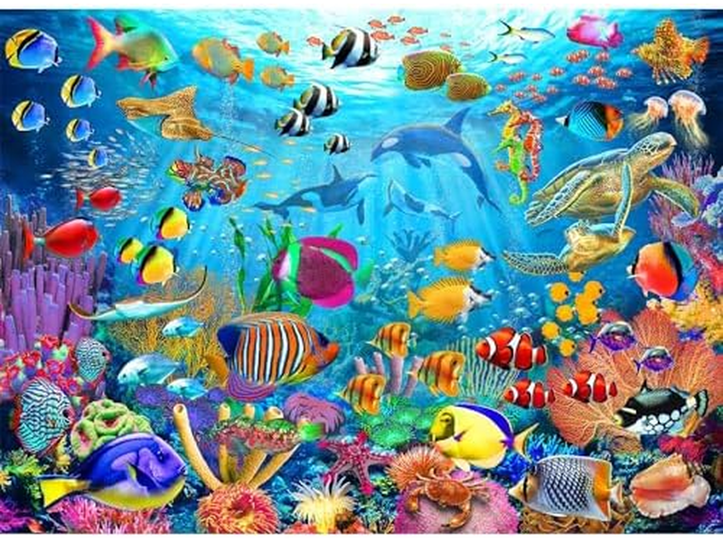Ocean Underwater World 200 Pieces Jigsaw Puzzles for Kids