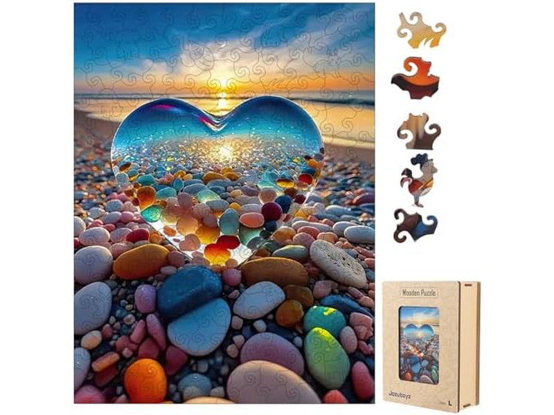 Unique Wood Animal Shaped Puzzles Adult with Exquisite Wooden Box