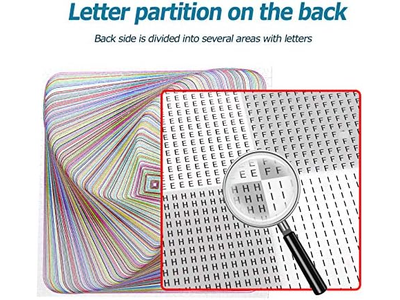 1000 Pieces Square Puzzle Color Challenge Jigsaw Puzzles for Adults and Kids