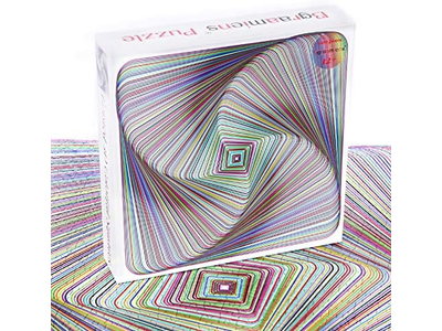 1000 Pieces Square Puzzle Color Challenge Jigsaw Puzzles for Adults and Kids
