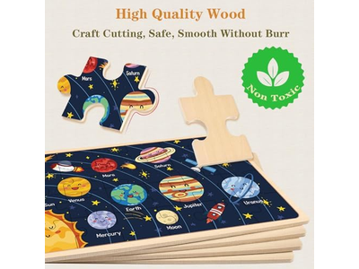 24 Pieces Wooden Puzzles for Toddlers Ages 3 4 5 6 7 8 Year Olds Puzzles Toys