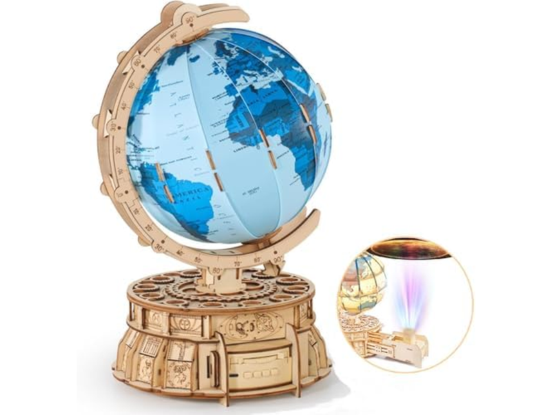 3D Puzzles Model Kit Built-in LED Music Box Stem Toys Gifts for Adults