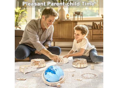 3D Puzzles Model Kit Built-in LED Music Box Stem Toys Gifts for Adults