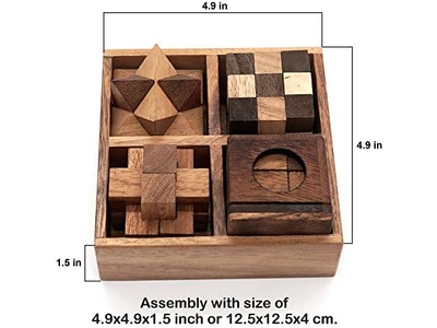 Challenging Brain Teasers 3D Puzzles for Adults