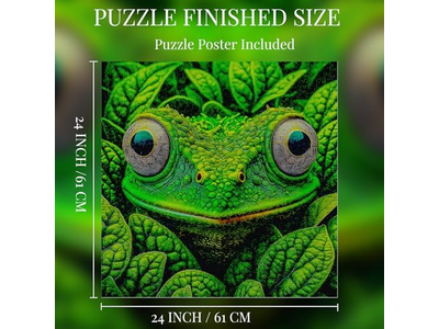 Impossible Hard Puzzle for Adults Frog Camouflage Wild Animal Puzzle