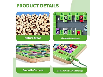 Magnetic Alphabet Maze Montessori Toys