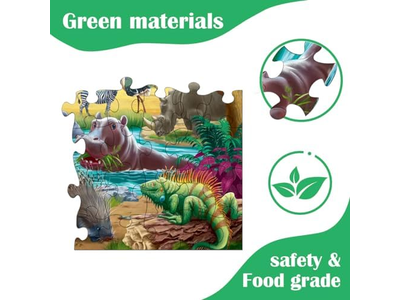 Puzzles for Kids Ages 4-8 Year Old Farm & Wild Animal