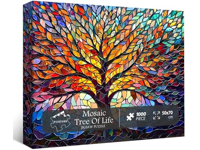 Stained Glass Puzzle Tree of Life Puzzles for Adults 1000 Pieces