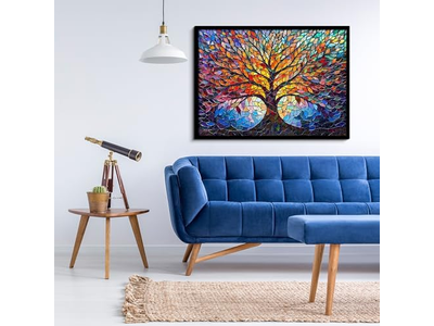Stained Glass Puzzle Tree of Life Puzzles for Adults 1000 Pieces