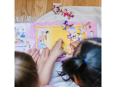 Take-Along Magnetic Jigsaw Puzzles Travel Toy Princesses