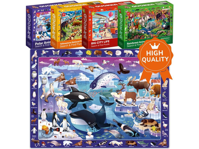 Toy for 8-10 yo for Learning Forest Polar USA National Park Animals City Life