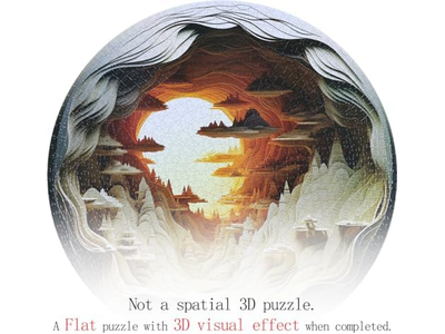Unique Puzzle Autostereoscopy Puzzle Hard Challenge Puzzle for Adult