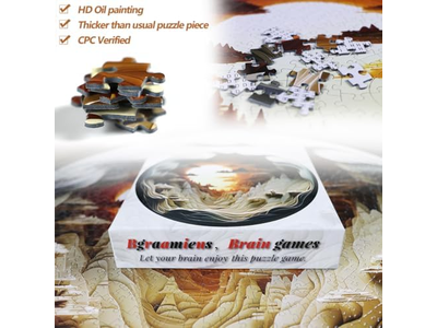 Unique Puzzle Autostereoscopy Puzzle Hard Challenge Puzzle for Adult